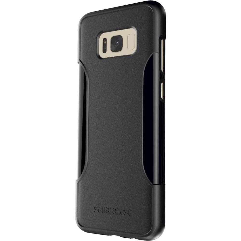 Front. SaharaCase - Classic Case with Glass Screen Protector for Samsung Galaxy S8+ - Black.