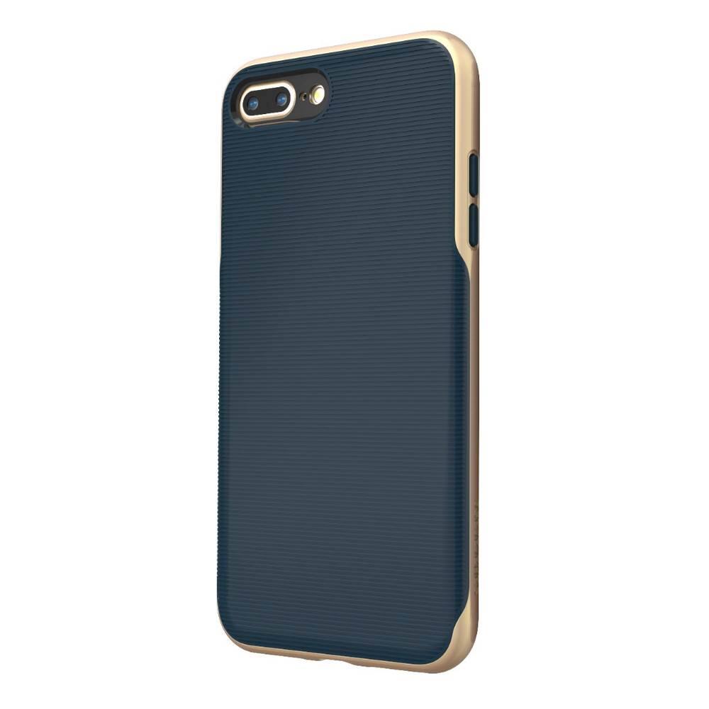 Front. SaharaCase - Trend Case with Glass Screen Protector for Apple® iPhone® 7 Plus and Apple® iPhone® 8 Plus - Blue Gold.