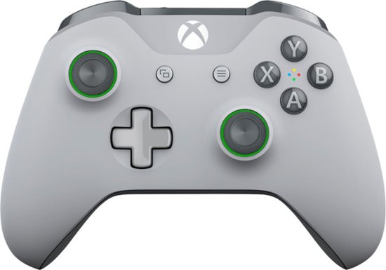 Microsoft - Wireless Controller for Xbox One, Xbox Series X, and Xbox Series S - Gray and Green
