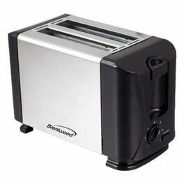 Brentwood - 2-Slice Toaster - Stainless Steel and - Black
