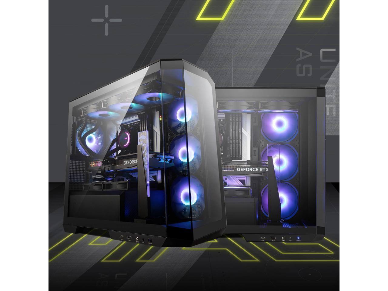 MSI MAG PANO M100R PZ Micro ATX Case Back Connect, 4 ARGB Fans