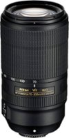 Nikon - AF-P NIKKOR 70-300mm f/4.5-5.6E ED VR Telephoto Zoom Lens for F-mount cameras - Black - Front_Zoom