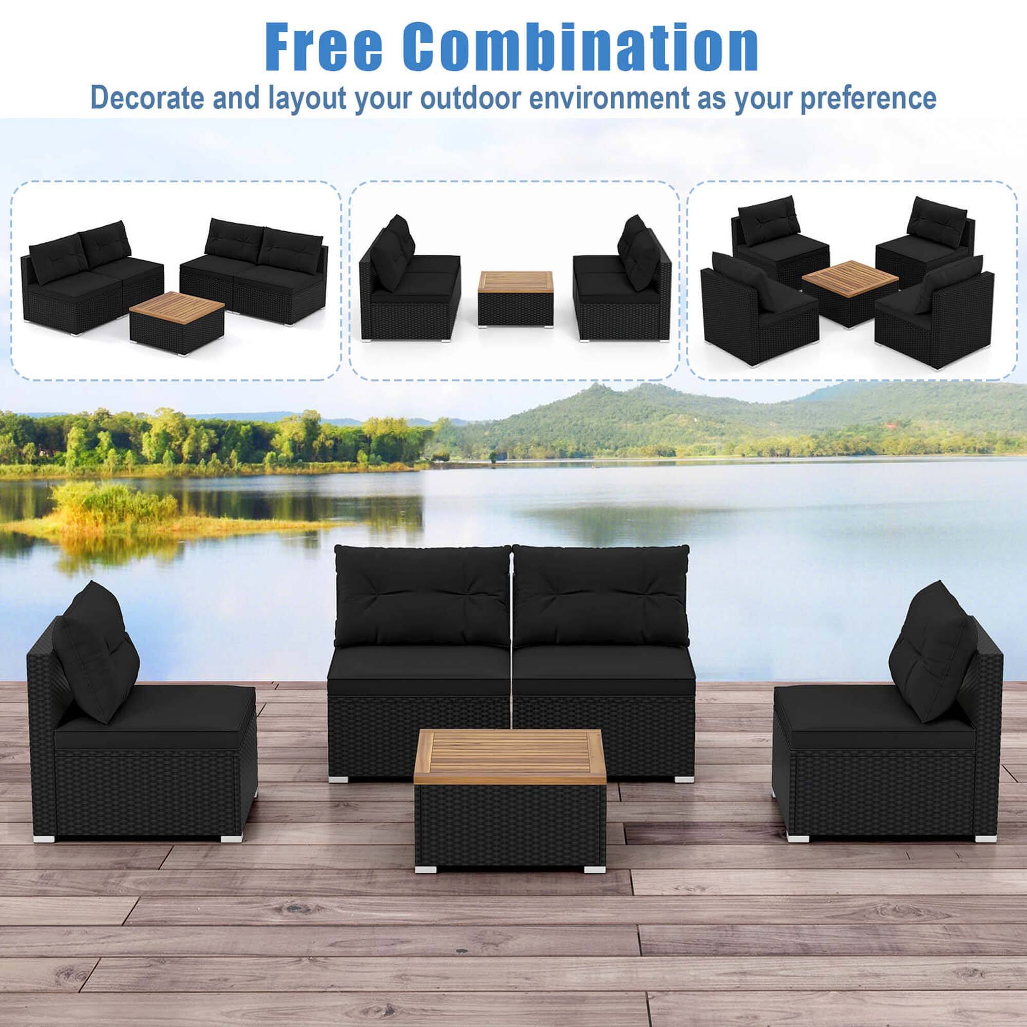 Free Combination
Decorate and layout your outdoor environment as your preference