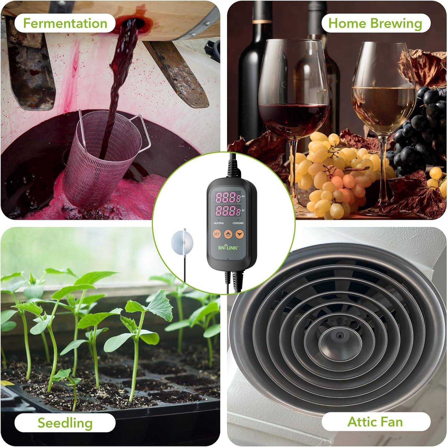 Fermentation  
Home Brewing  
Seedling  
Attic Fan