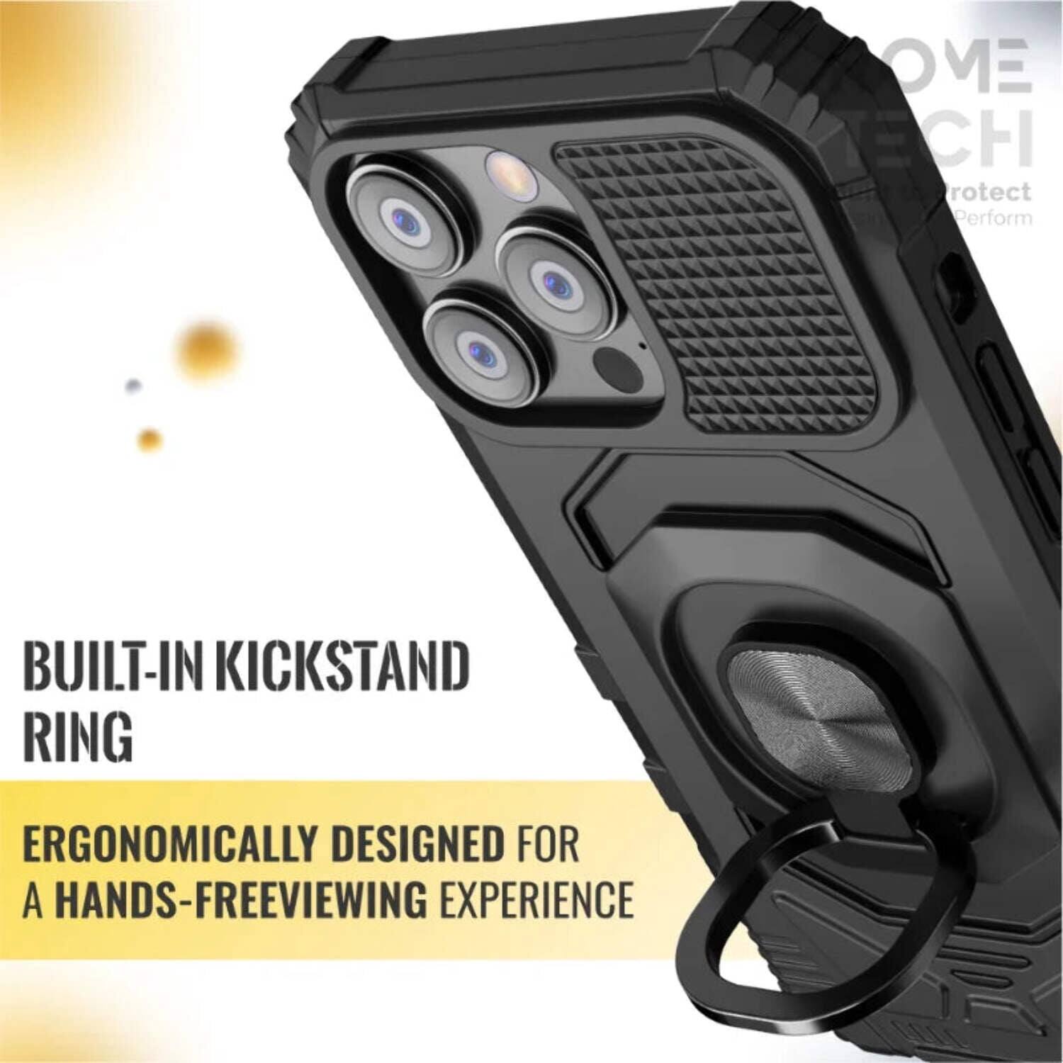 BUILT-IN KICKSTAND RING  
ERGONOMICALLY DESIGNED FOR A HANDS-FREE VIEWING EXPERIENCE
