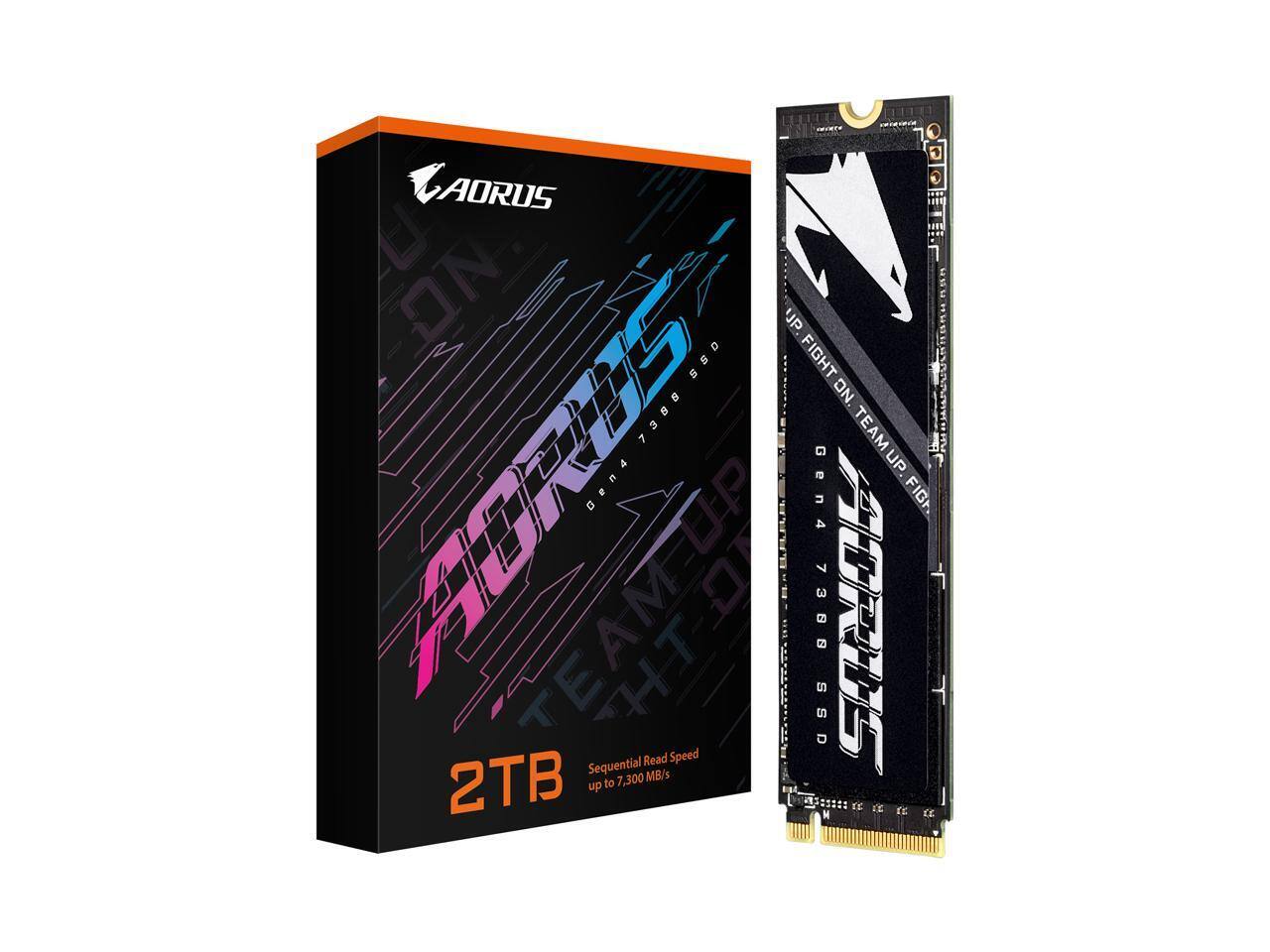 GIGABYTE AORUS Gen4 7300 SSD 2TB PCIe 4.0 NVMe M.2, Read 7300MB/s