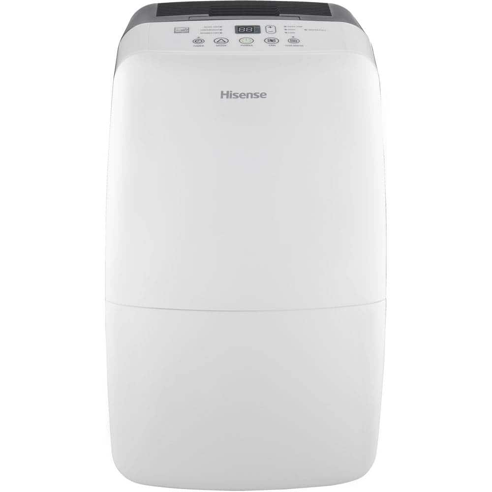 Hisense - 70-Pint Dehumidifier - White - Larger Front