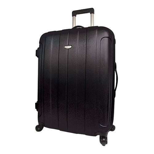 Front Standard. Traveler's Choice - ROME Travel/Luggage Case (Suitcase) for Travel Essential - Black.
