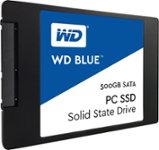 Front. WD - Blue 500GB Internal SSD SATA - Blue.