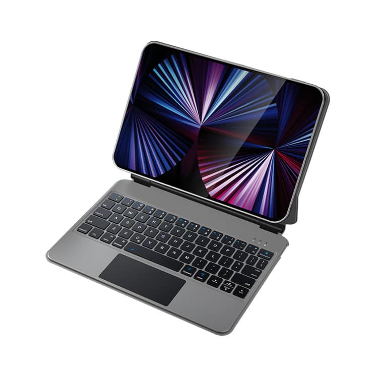 Cluzine - Magic Floating Keyboard Strong Magnetic Bluetooth Keyboard Case for iPad Pro 11 Inch Portable Protective Cover - Gray
