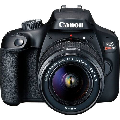 Canon EOS Rebel T100 EF-S Lens 18-55mm Zoom Canon 1:3.5-5.6 III 58mm