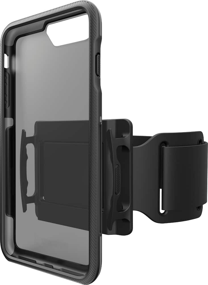 trainr pro case for apple iphone 8 plus - gray/black/transparent