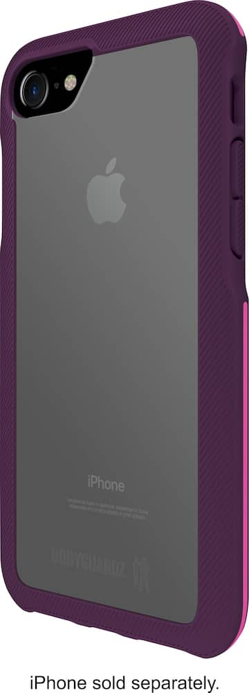 trainr case for apple iphone 7 and 8 - transparent/pink/plum