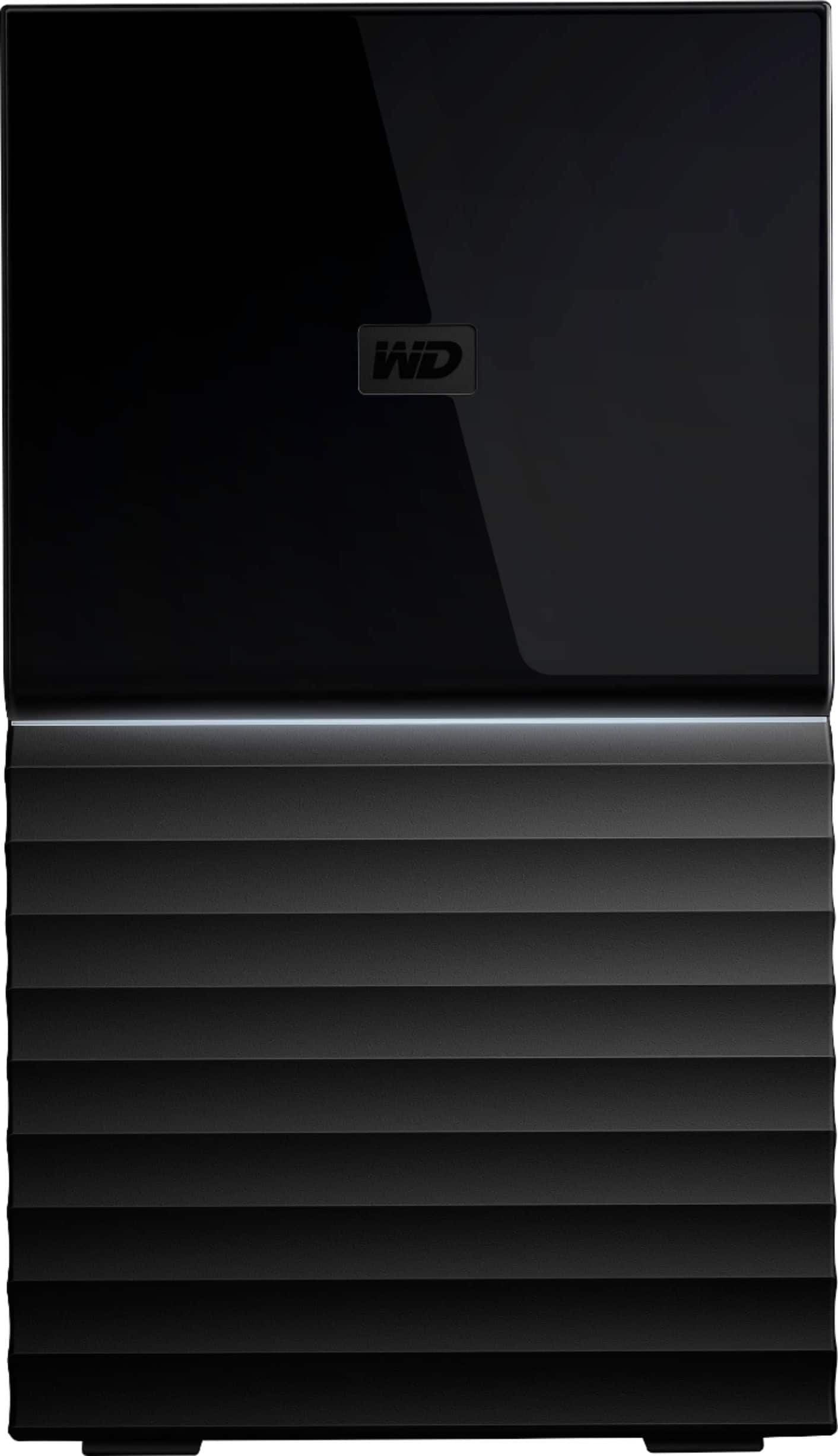 Front. WD - My Book Duo 16TB 2-Bay RAID External USB-C Desktop Hard Drive - Black.