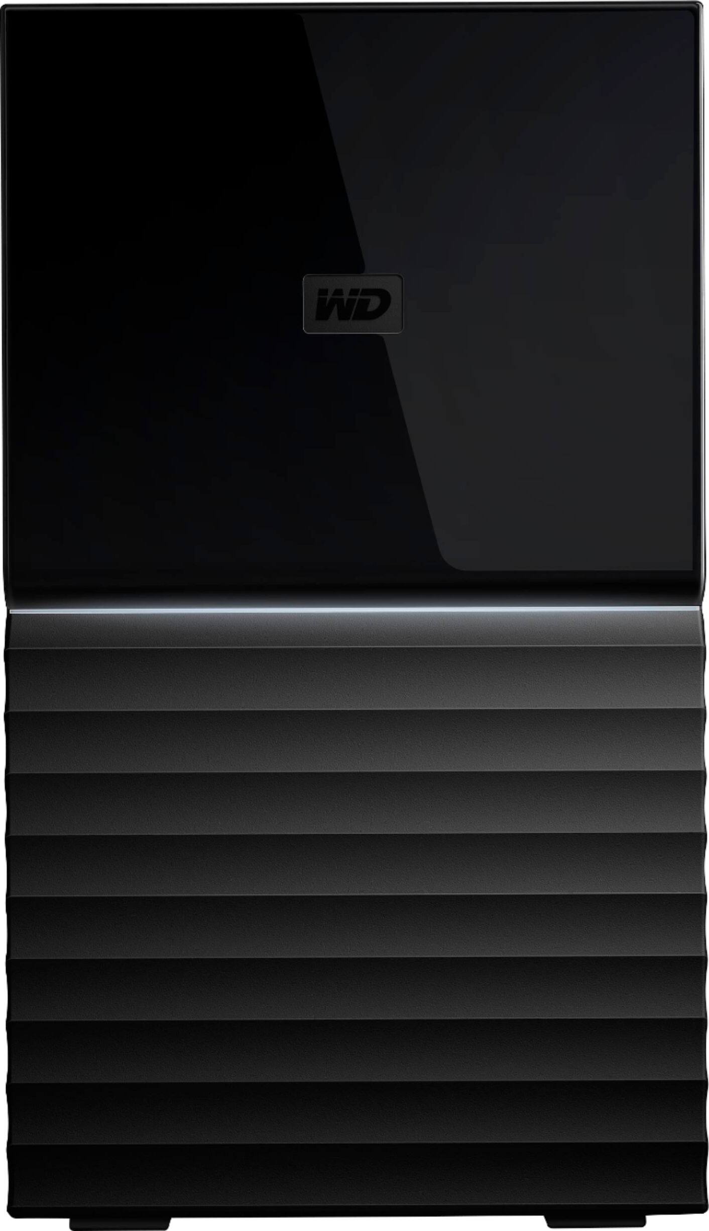 Front. WD - My Book Duo 16TB 2-Bay RAID External USB-C Desktop Hard Drive - Black.
