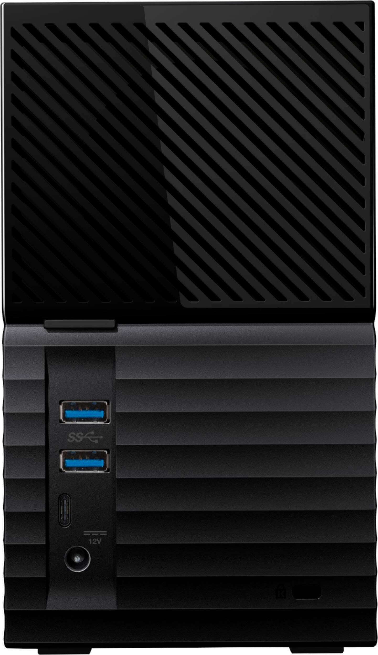 Alt View 11. WD - My Book Duo 16TB 2-Bay RAID External USB-C Desktop Hard Drive - Black.