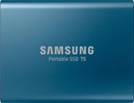 Front Zoom. Samsung - T5 500GB External USB Type C Portable Solid State Drive - Alluring blue.