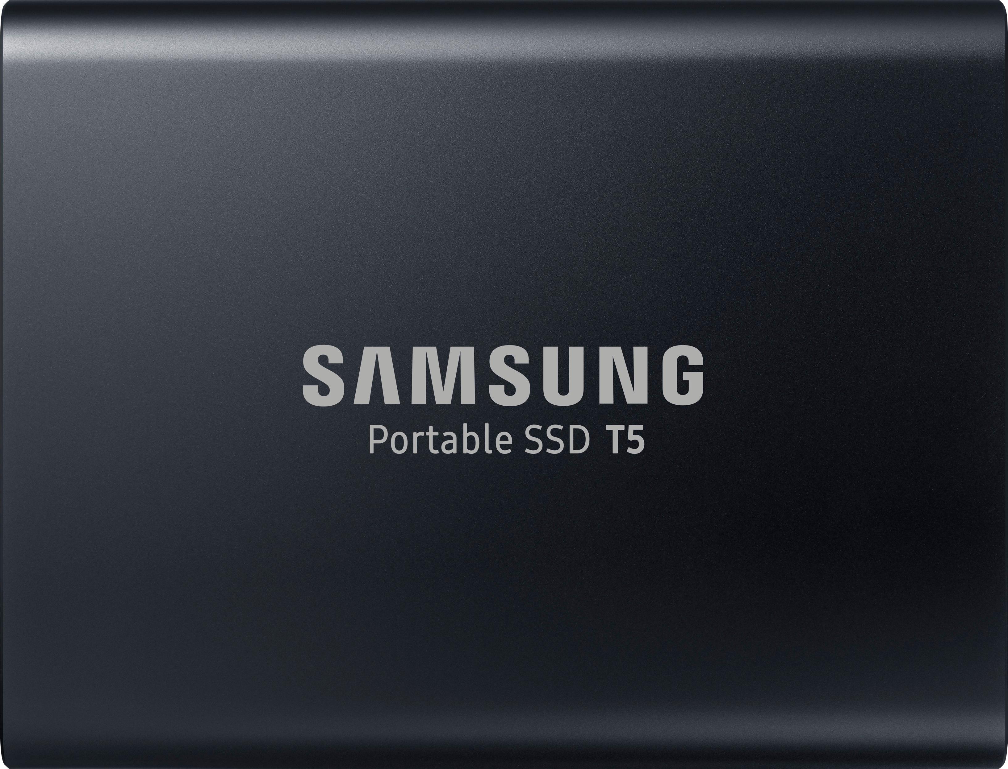 opdragelse knude Rædsel Samsung T5 1TB External USB Type C Portable SSD Deep black MU-PA1T0B - Best  Buy