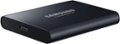 Alt View Zoom 1. Samsung - T5 1TB External USB Type C Portable Solid State Drive - Deep black.