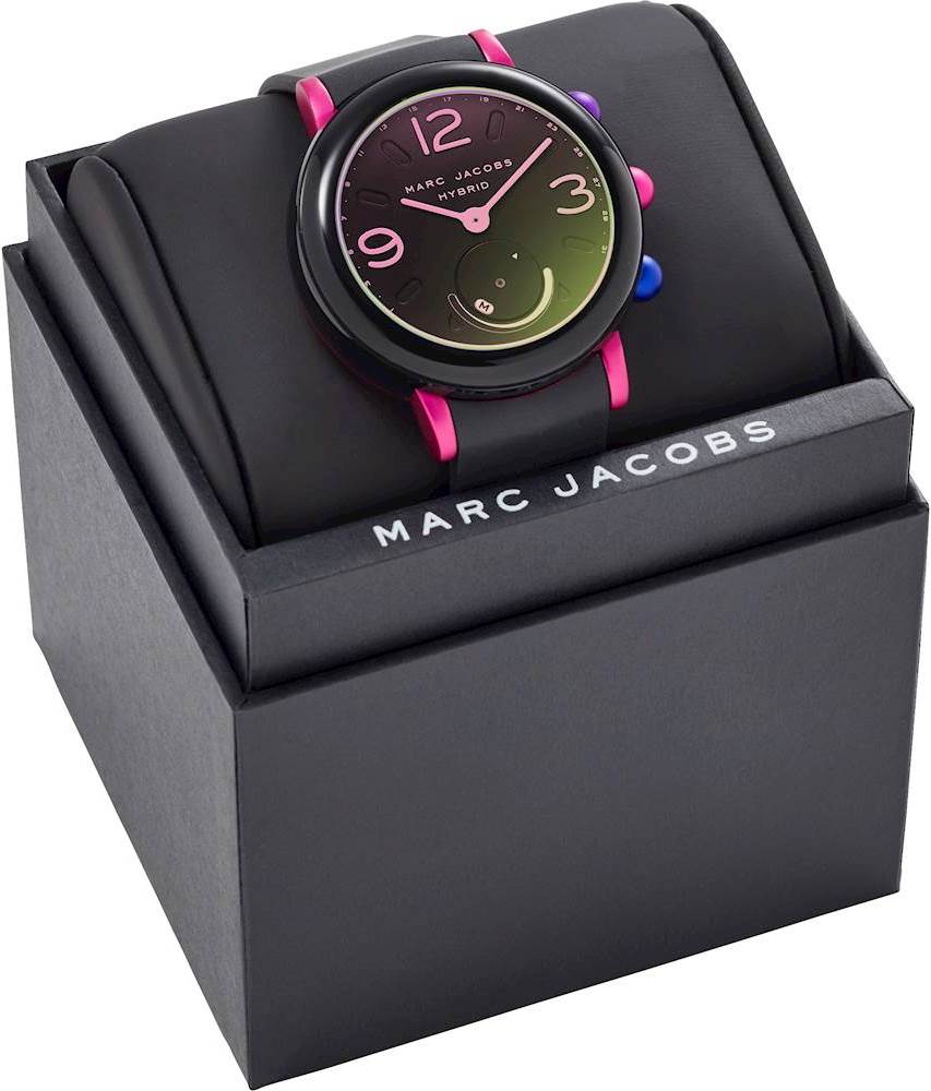 Best Buy: Marc Jacobs Riley Hybrid Smartwatch 42mm Aluminum Pink MJT1003