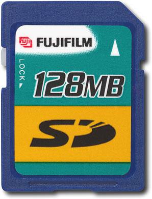 Front Standard. Fuji - 128MB Secure Digital Memory Card.
