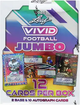Leaf - 2025 Vivid Football Jumbo Hobby Box