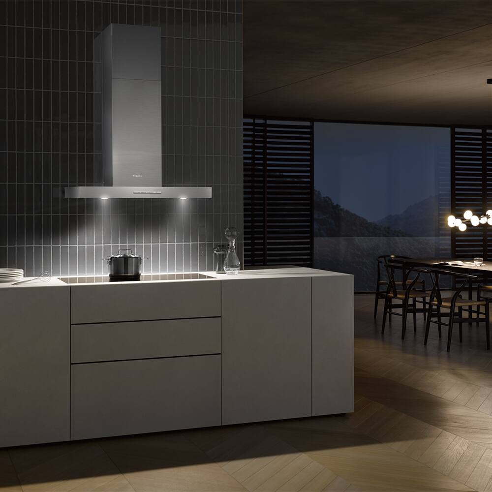 Alt View 3. Miele - DAP 1727 30"Wall Hood - Stainless.