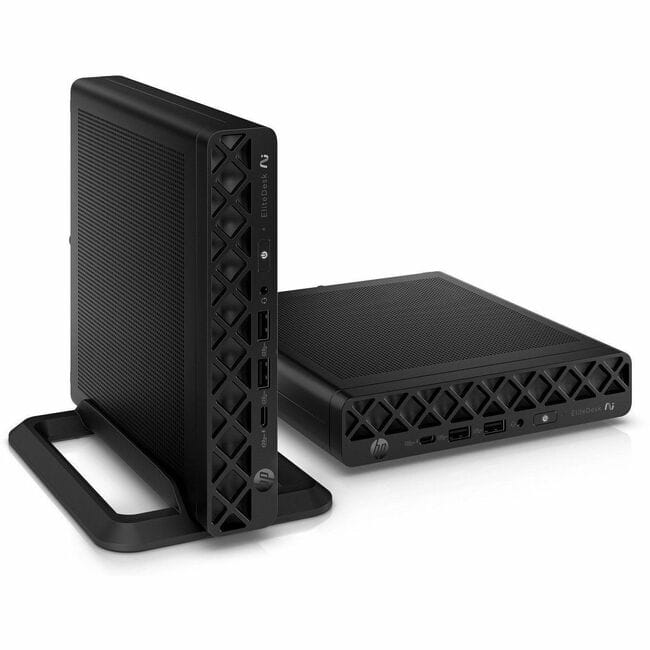 HP - EliteDesk 8 G1a Desktop Computer - AMD Ryzen AI 7 350 - 16 GB - 512 GB SSD - Mini PC - Jack AMD Chip - Black