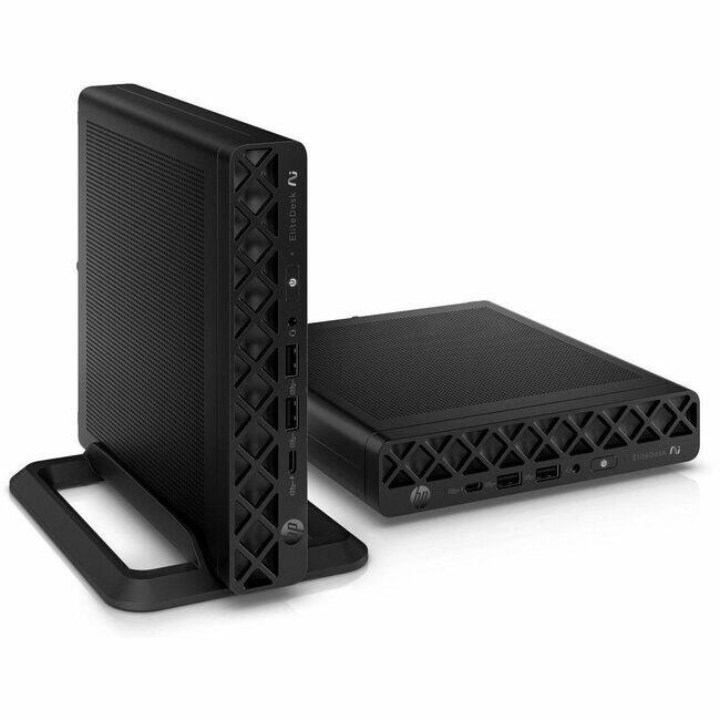 HP - EliteDesk 8 G1a Desktop Computer - AMD Ryzen AI 7 350 - 16 GB - 512 GB SSD - Mini PC - Jack AMD Chip - Black