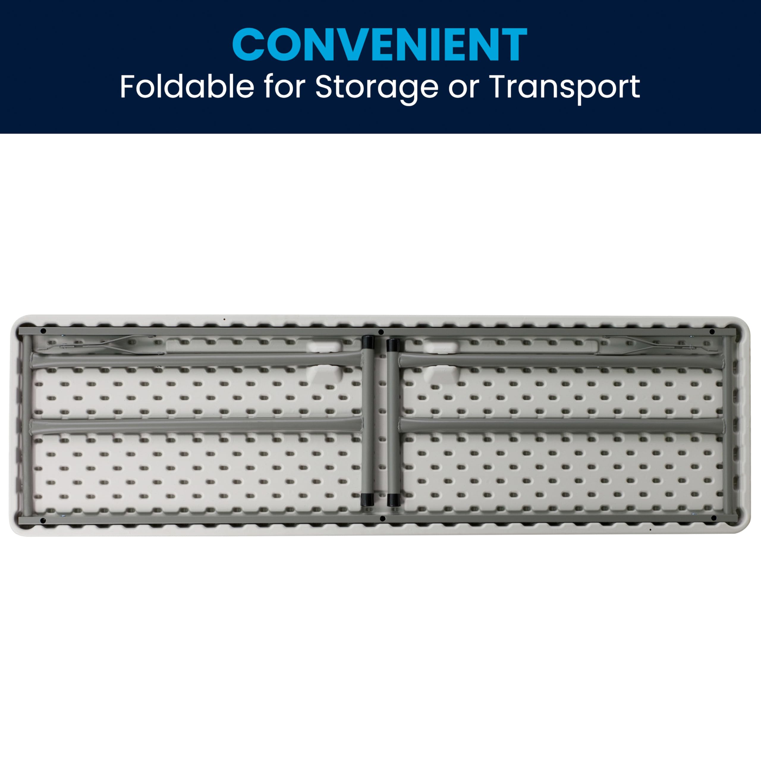 CONVENIENT  
Foldable for Storage or Transport