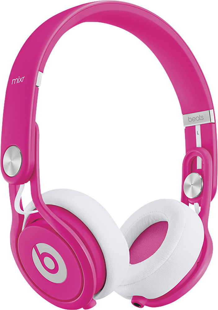 Best Buy: Beats by Dr. Dre Mixr On-Ear Headphones Neon Pink MHC42AM/A