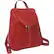 Right View. Piel Leather - Travel/Luggage Case (Backpack) for Travel Essential - Red.