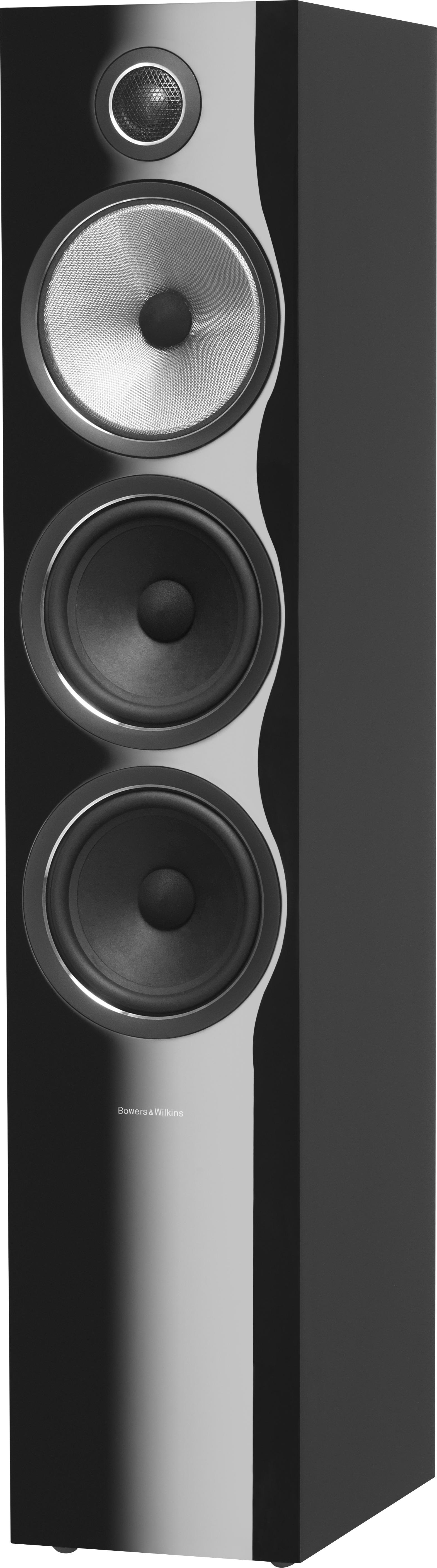 Bowers & Wilkins - 700 Series 3-way Floorstanding Speaker w/6" midrange, dual 6.5" bass (each) - Gloss Black