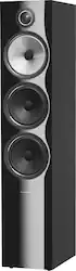 Bowers & Wilkins - 700 Series 3-way Floorstanding Speaker w/6" midrange, dual 6.5" bass (each) - Gloss Black - Front_Zoom