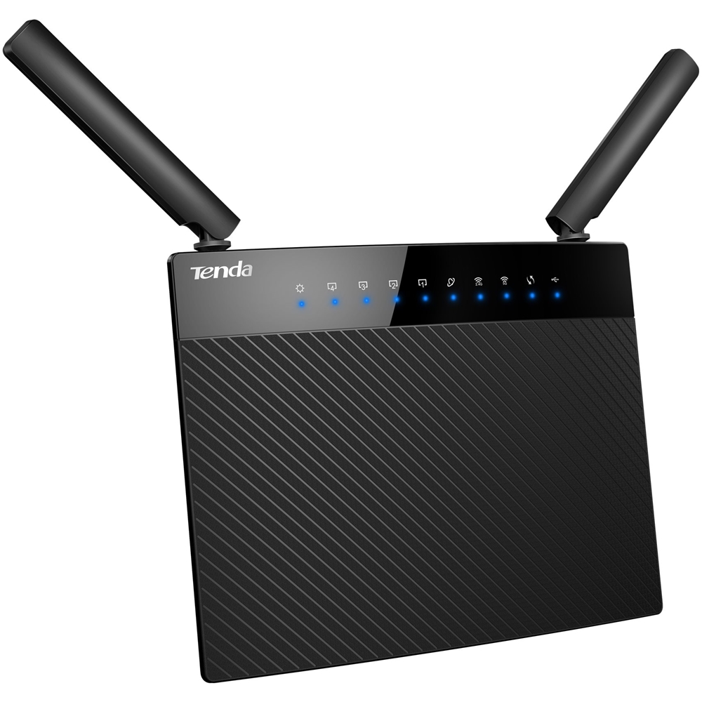 Best Buy: Tenda AC1200 Dual-Band Wi-Fi Router Black AC9