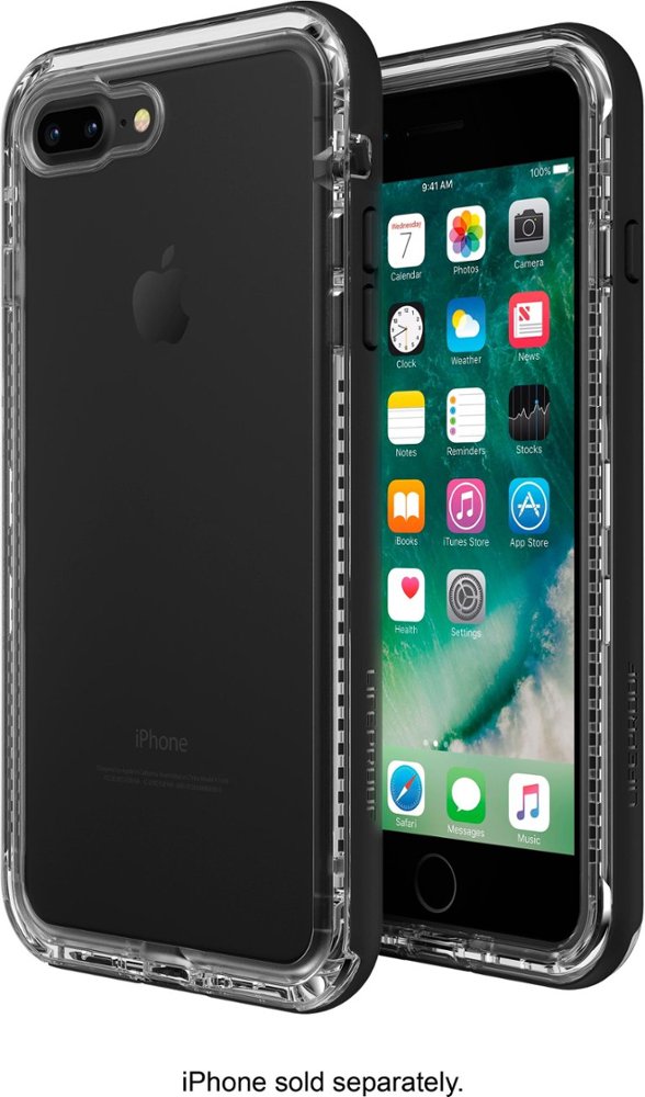 next case for apple iphone 7 plus and 8 plus - black crystal