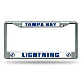 Rico Industries - Tampa Bay Lightning NHL Chrome Metal License Plate Frame - Multi