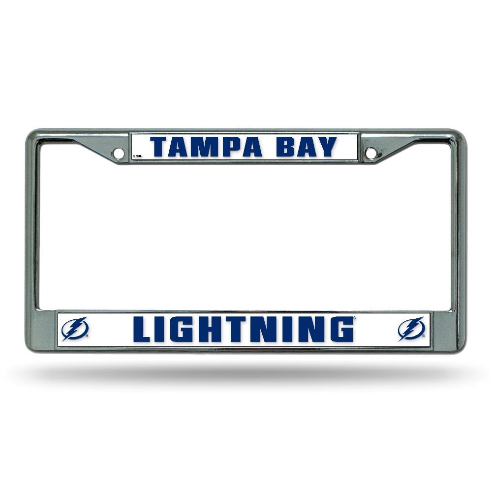 Tampa Bay Lightning NHL Chrome Metal License Plate Frame