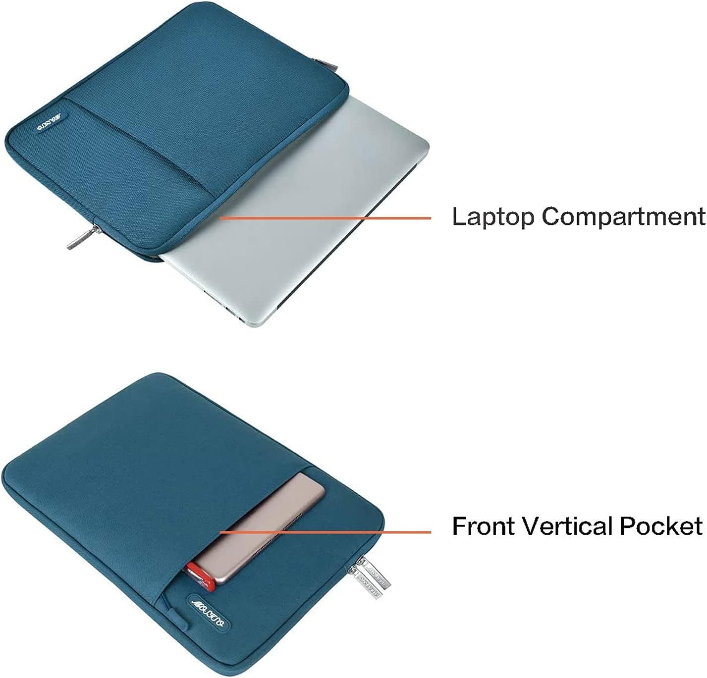 Laptop Compartment  
Front Vertical Pocket