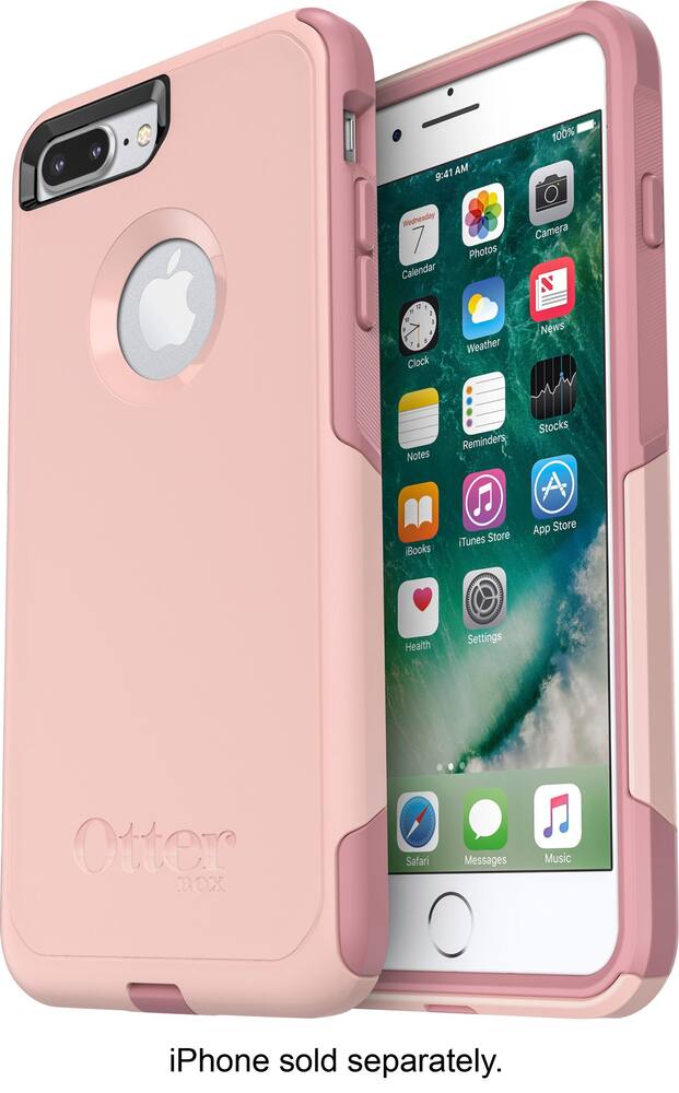 commuter series case for apple iphone 7 plus and iphone 8 plus - pink commuter series case for apple iphone 7 plus and iphone 8 plus - pink
