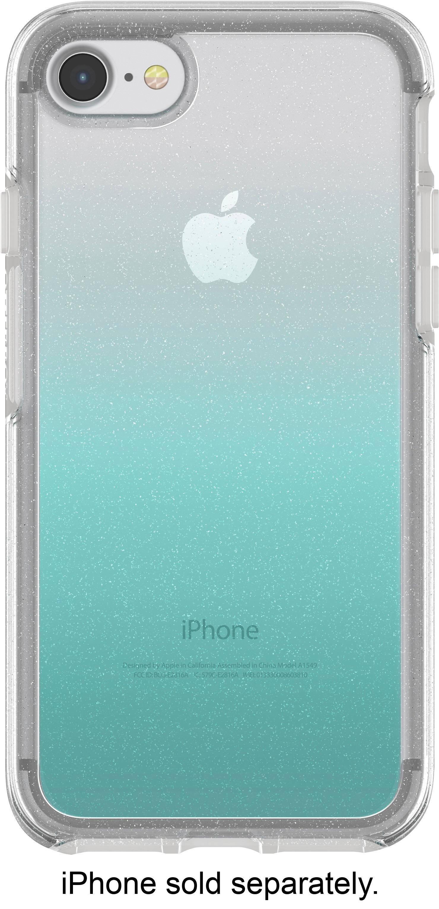 Alt View 1. OtterBox - Symmetry Series Case for Apple® iPhone® 7 and iPhone® 8 - Aloha Ombre/ Clear light blue.
