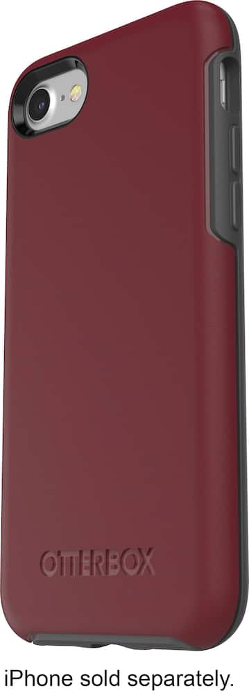 symmetry series case for apple iphone 7 plus and iphone 8 plus - gray/burgundy symmetry series case for apple iphone 7 plus and iphone 8 plus - gray/burgundy