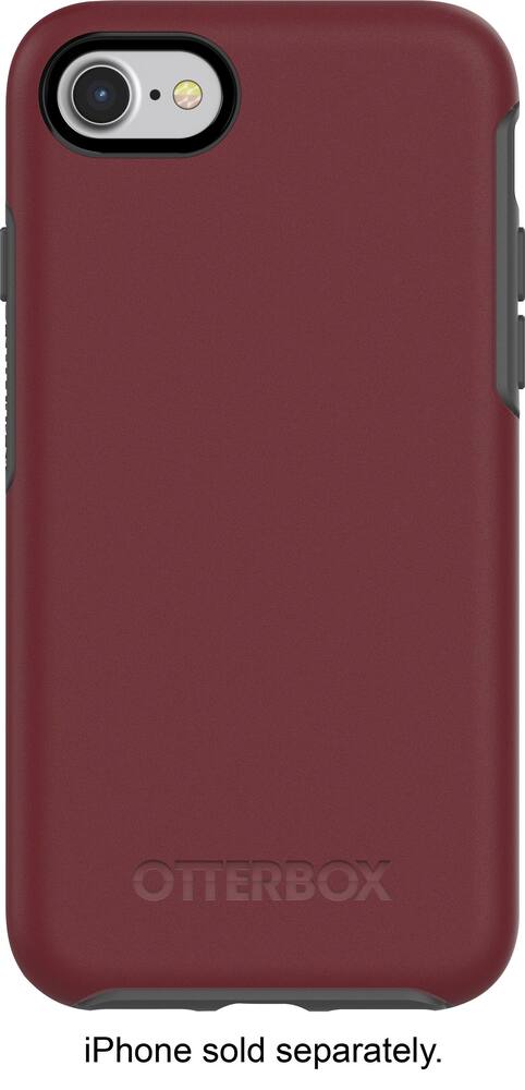 symmetry series case for apple iphone 7 plus and iphone 8 plus - gray/burgundy symmetry series case for apple iphone 7 plus and iphone 8 plus - gray/burgundy