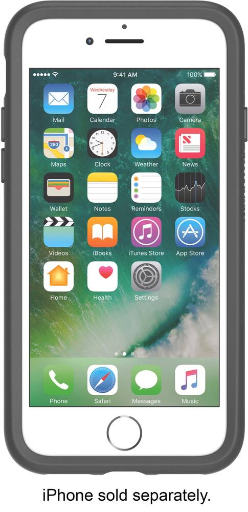 symmetry series case for apple iphone 7 plus and iphone 8 plus - gray/burgundy symmetry series case for apple iphone 7 plus and iphone 8 plus - gray/burgundy