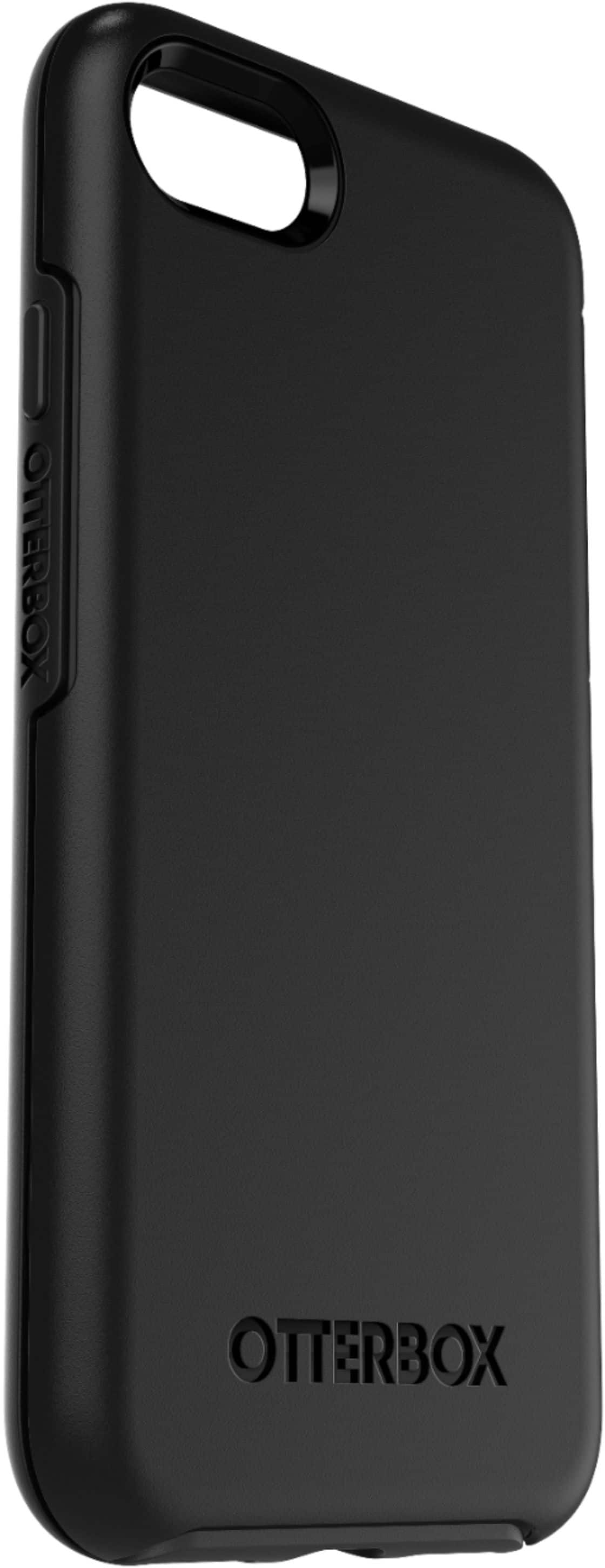 Angle. OtterBox - Symmetry Series Hard Shell Case for Apple iPhone 7, 8 and SE (2nd generation) - Black.