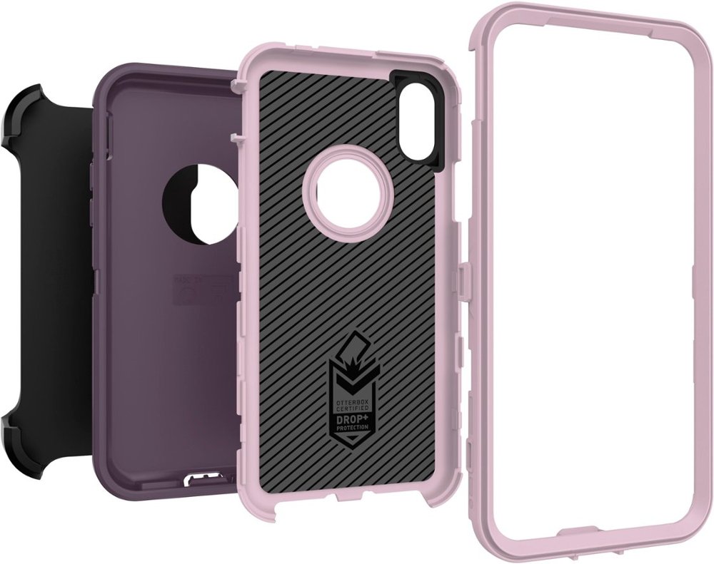 defender series modular case for apple iphone x and xs - purple