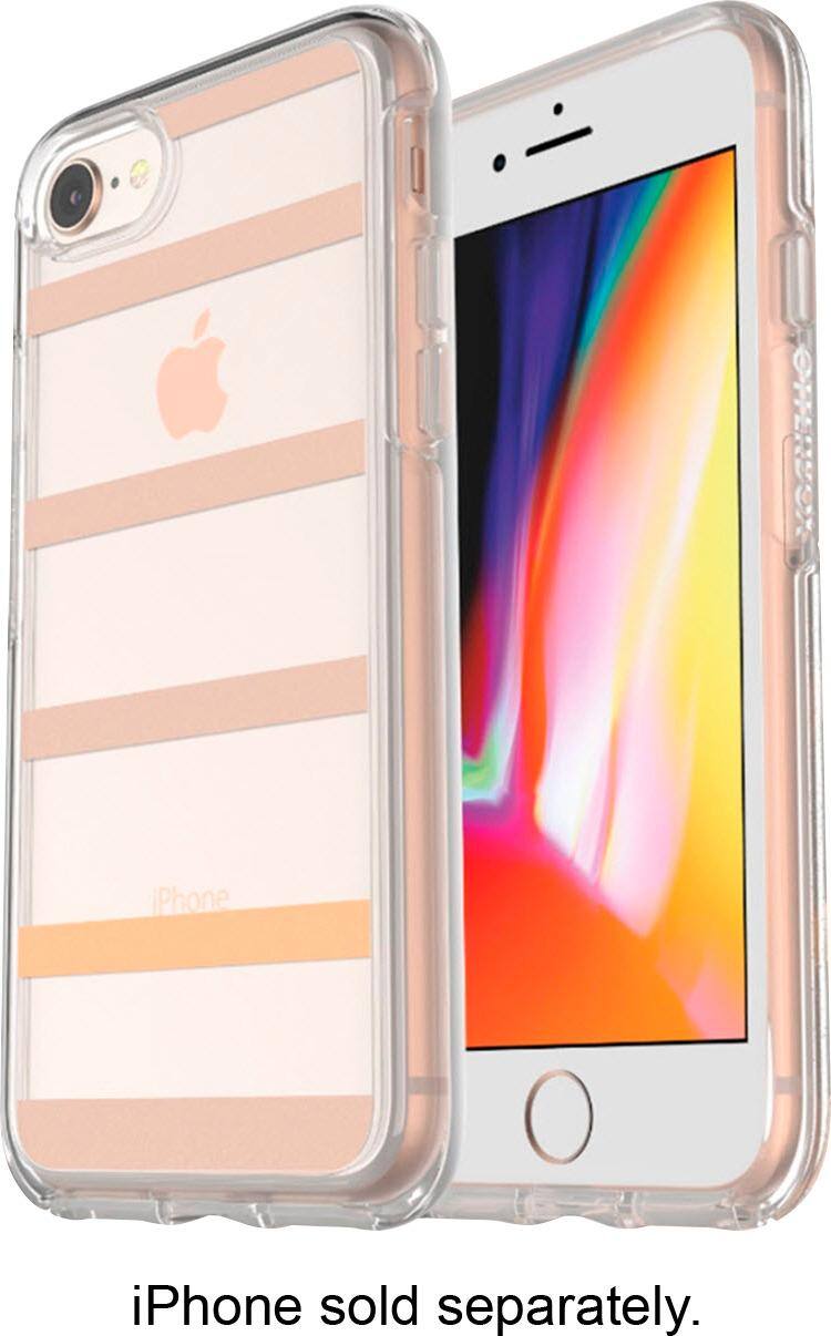 Alt View 15. OtterBox - Symmetry Series Case for Apple® iPhone® 7 and 8 - Clear/Inside the Lines.