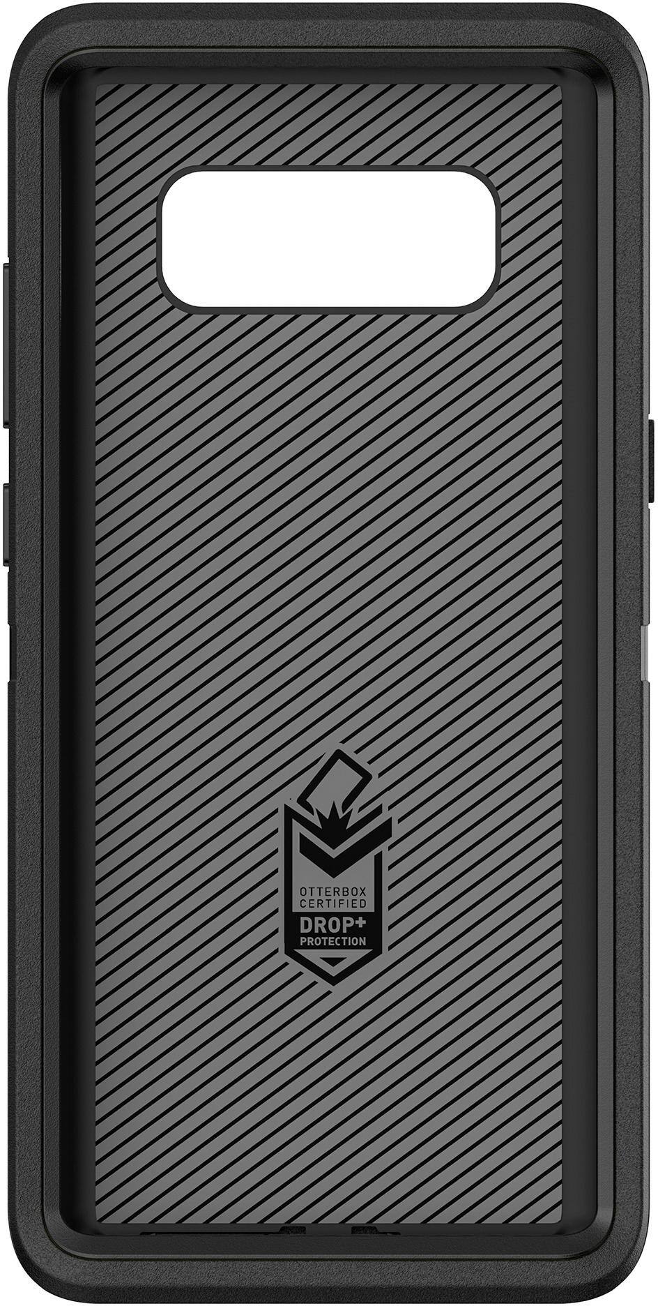 Alt View 3. OtterBox - Defender Series Case for Samsung Galaxy Note8 - Black.