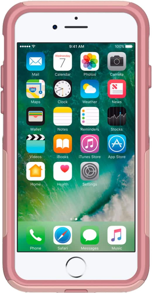 commuter case for apple iphone 7 and iphone 8 - pink