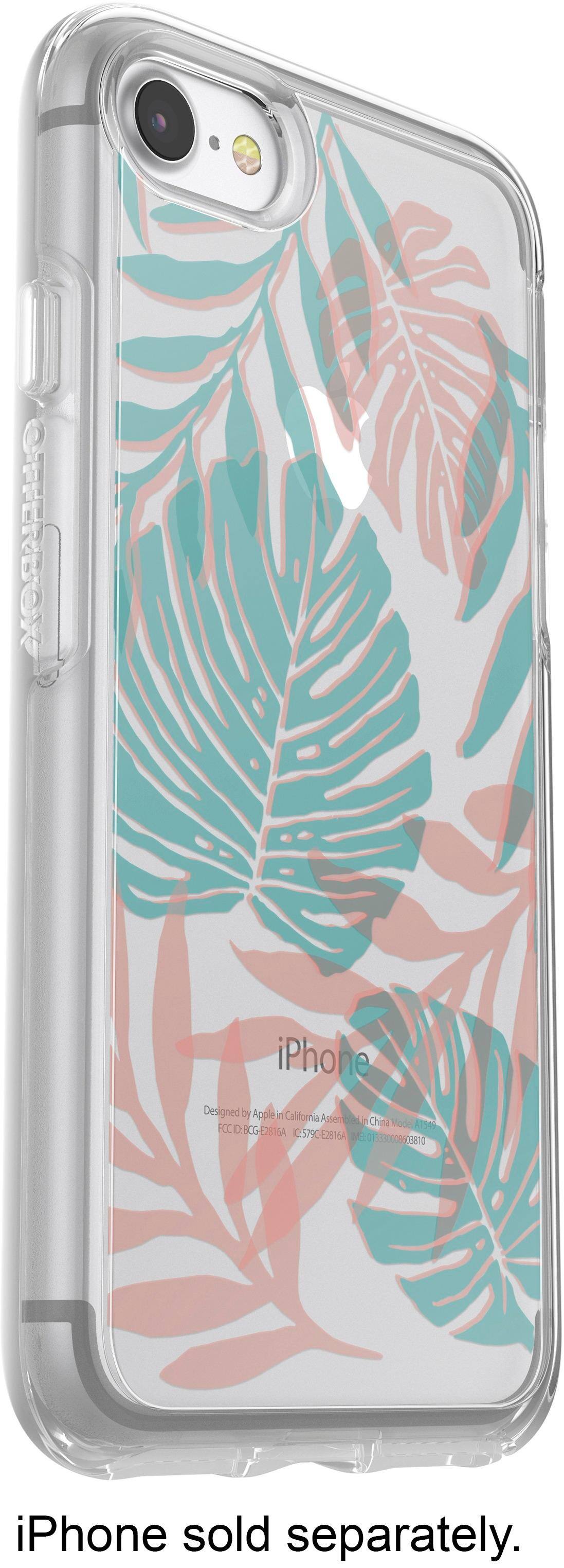 Angle. OtterBox - Symmetry Series Case for Apple® iPhone® 7 and 8 - Clear/Easy Breezy.